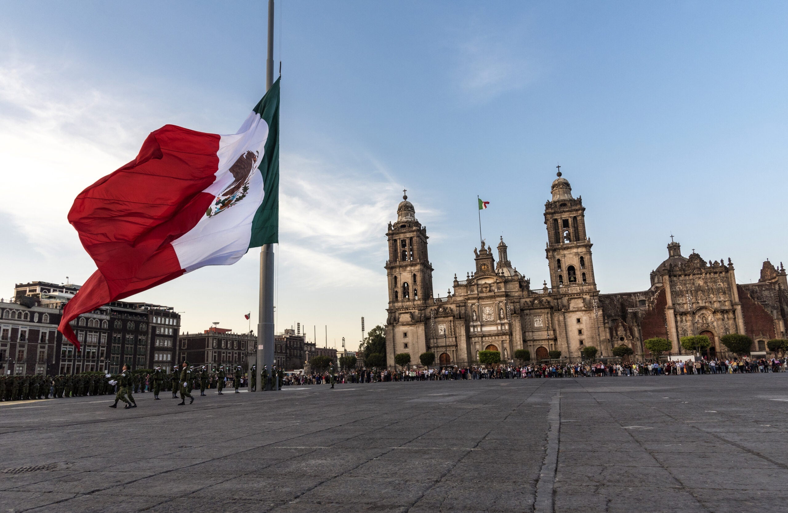 Mexico,,Mexico,City-8,February,2017:,Parade,Of,Soldiers,With,The