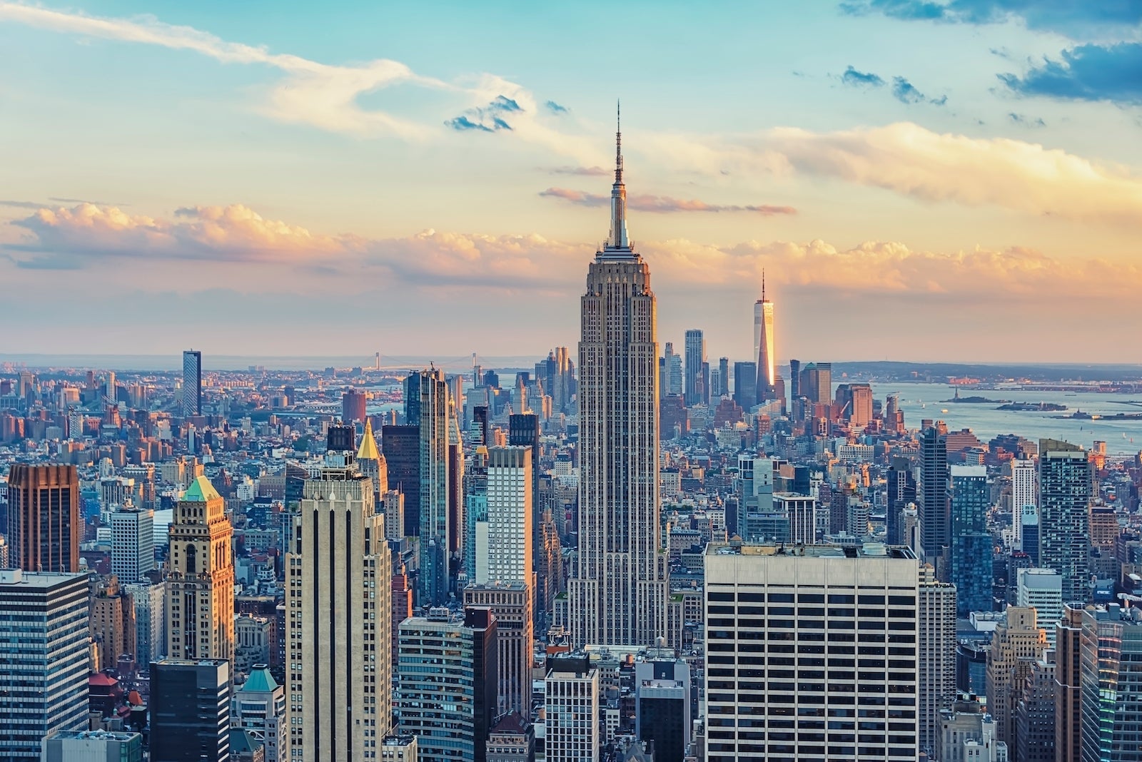 New York City skyline with the Empire State Building in the forefront