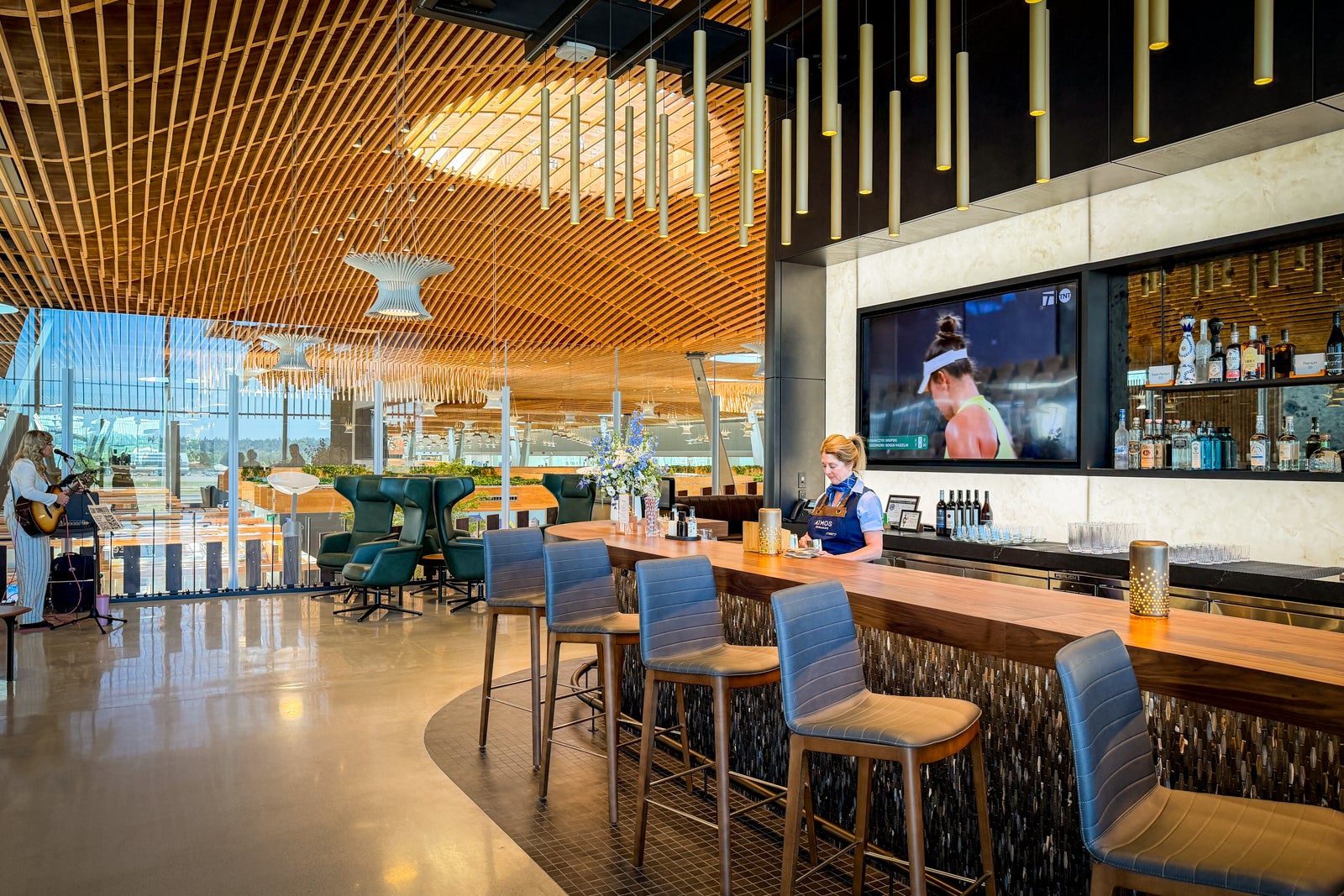 Alaska Lounge at Portland International Airport