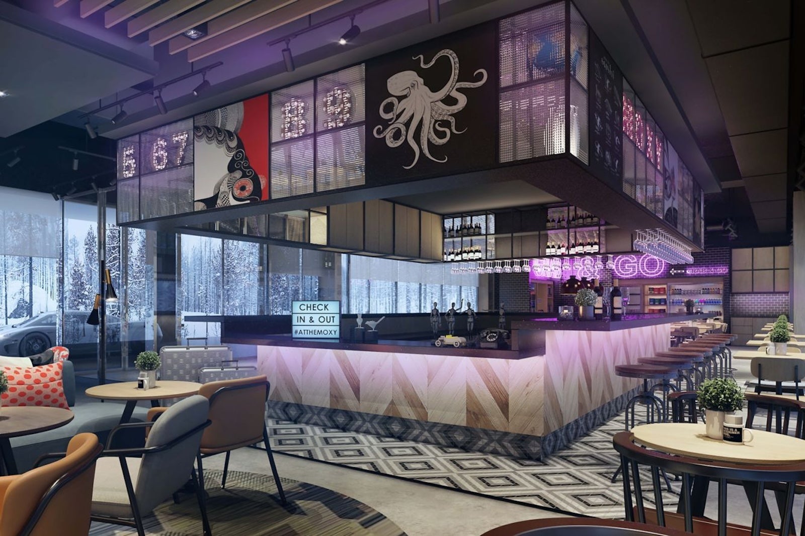 Moxy Niseko reception